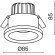 Встраиваемый светильник Technical DL034-L12W3K-D-B