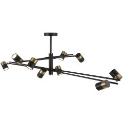 Потолочная люстра на штанге Enzo FR5201PL-10B Потолочная люстра на штанге Enzo FR5201PL-10B