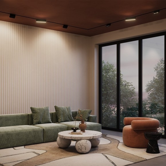 TR077-2-10W4K-B Трековый магнитный светодиодный светильник Maytoni Gravity CRI90+ 4000К 553Лм 30° 10Вт