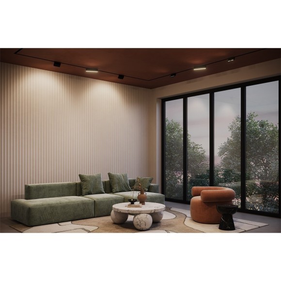 TR077-2-10W4K-B Трековый магнитный светодиодный светильник Maytoni Gravity CRI90+ 4000К 553Лм 30° 10Вт