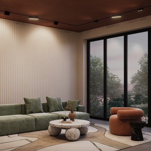 TR077-2-10W4K-B Трековый магнитный светодиодный светильник Maytoni Gravity CRI90+ 4000К 553Лм 30° 10Вт