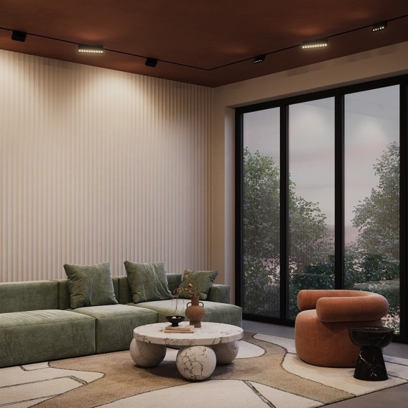 TR077-2-10W4K-B Трековый магнитный светодиодный светильник Maytoni Gravity CRI90+ 4000К 553Лм 30° 10Вт