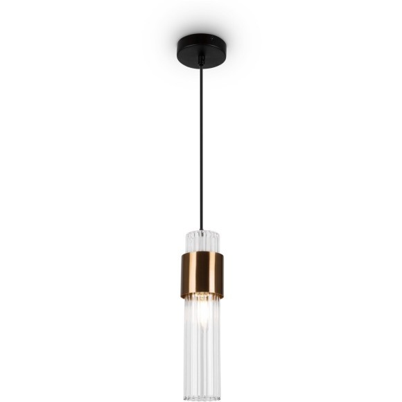 Подвесной светильник цилиндр Freya FR4002PL-01G Botello под лампу 1xE14 40W