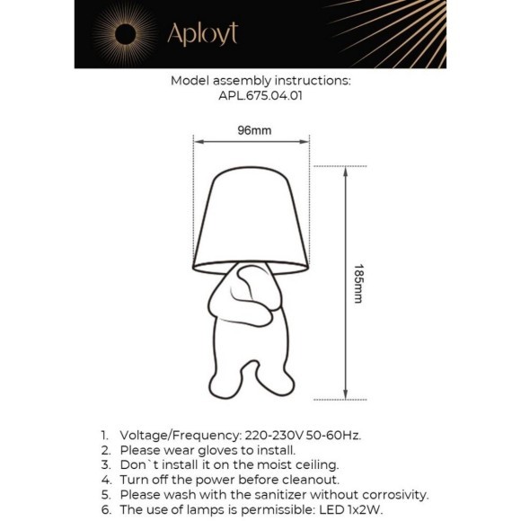 Настольная лампа APL.675.04.01 Настольная лампа APL.675.04.01