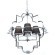 Подвесная люстра Baltimore LDP 8020-4 CHR+BK