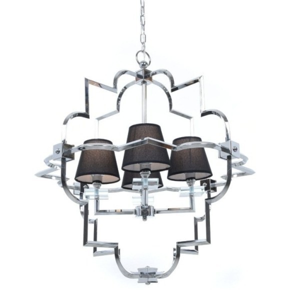 Подвесная люстра Baltimore LDP 8020-4 CHR+BK Подвесная люстра Baltimore LDP 8020-4 CHR+BK