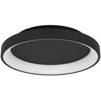 901251  Светод потолочн свет-к LORETELLO, 12W(LED), Ø350, пластик, сталь, черный, 2700-6500K, 1440lm