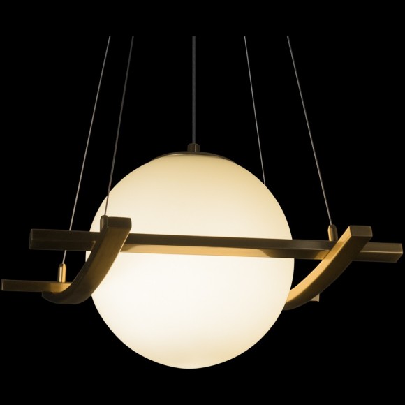 10424/200 LOFT IT SWING Подвесной светильник, бронзовое металлическое основание, белый стеклянный плафон, E27, 1 × 60 Вт 10424/200 LOFT IT SWING Подвесной светильник, бронзовое металлическое основание, белый стеклянный плафон, E27, 1 × 60 Вт
