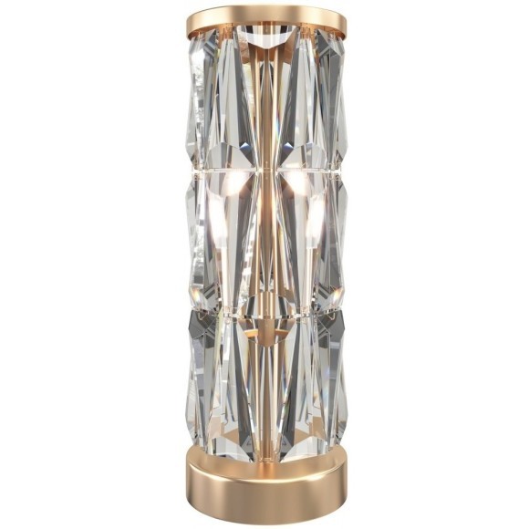 Интерьерная настольная лампа хрустальная с выключателем Puntes MOD043TL-02G