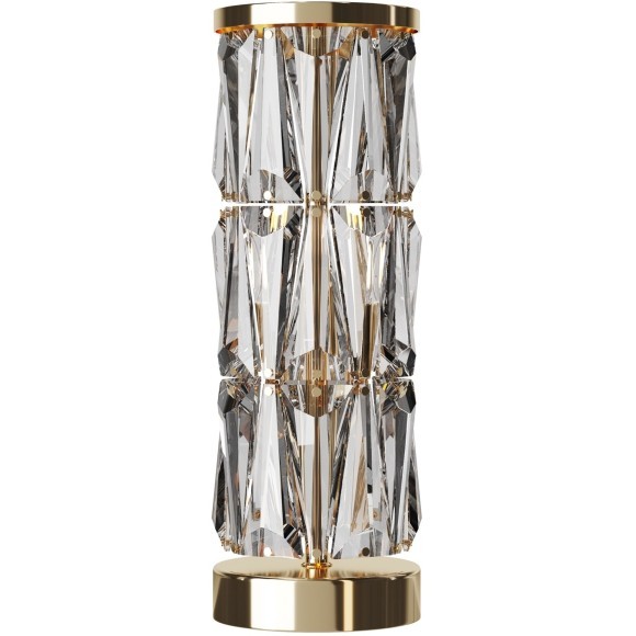 Интерьерная настольная лампа хрустальная с выключателем Puntes MOD043TL-02G