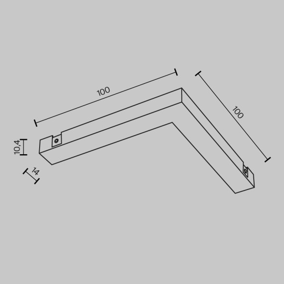 Угловой соединитель питания Maytoni Basity TRA172CPC-1B Угловой соединитель питания Maytoni Basity TRA172CPC-1B