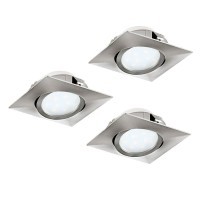 95846 Встраиваемые светильники PINEDA, 3X4,9W (LED), L84, B84, ET40, пластик, матовый никель
