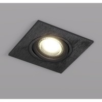 DK3021-BK Встраиваемый светильник IP20 макс 10Вт GU5.3 черный пластик