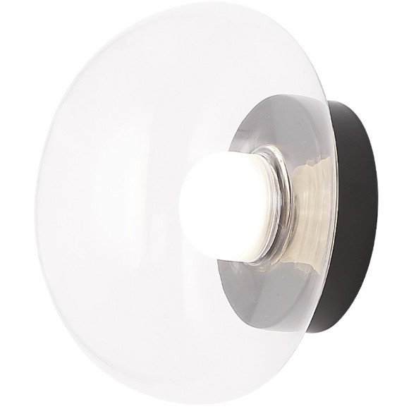 Бра Crystal Lux BOSQUE AP1 BLACK/TRANSPARENT