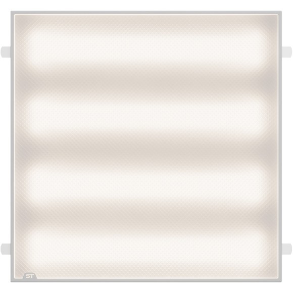 STP-G-1001-P-36-4K-40 Св-к ДВО ST Luce STANDART IP40 590*590*40мм 36Вт 4200лм 4000К призма(Грильято) Коммерческое освещение