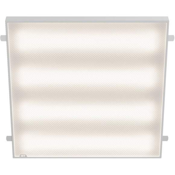 STP-G-1001-P-36-4K-40 Св-к ДВО ST Luce STANDART IP40 590*590*40мм 36Вт 4200лм 4000К призма(Грильято) Коммерческое освещение