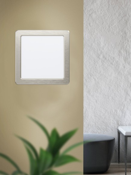 99184 Светодиодный встраиваемый светильник FUEVA 5, 11W (LED), 166х166, ET26, 1350lm, 4000K, сталь, никель 99184 Светодиодный встраиваемый светильник FUEVA 5, 11W (LED), 166х166, ET26, 1350lm, 4000K, сталь, никель