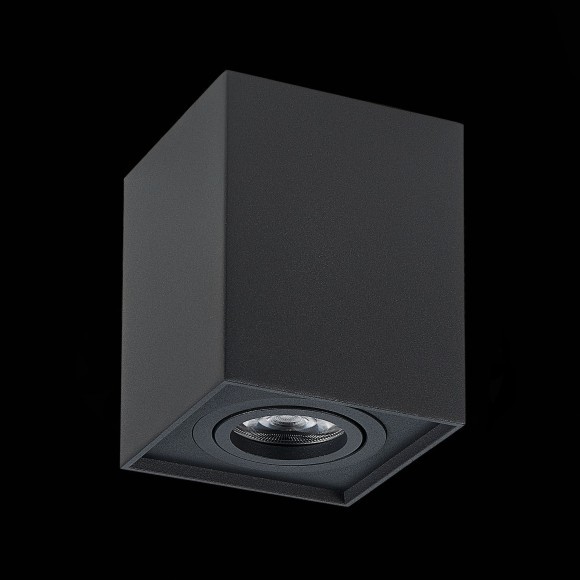 ST109.407.01 Светильник потолочный Черный GU10 1*50W  L100xW100xH123 220V Без ламп Накладные светильники