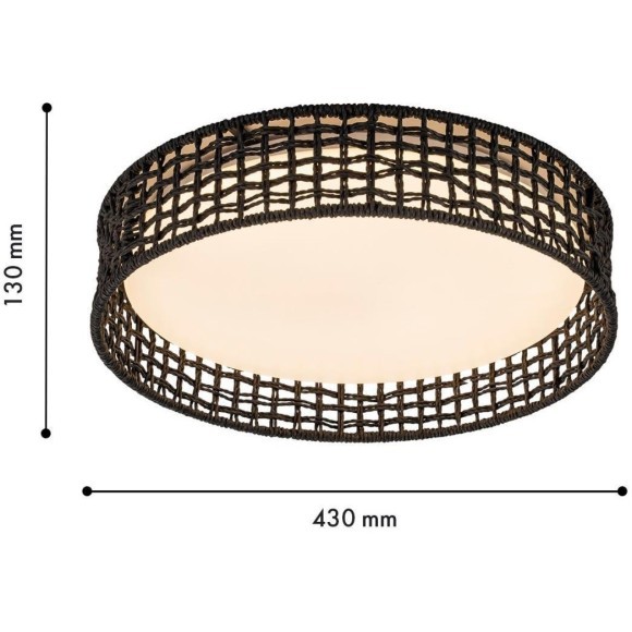 4750-4C, Потолочный светильник, D430xH100, LEDx25W, 1300LM, 3000/4000/6000K, included, remote control