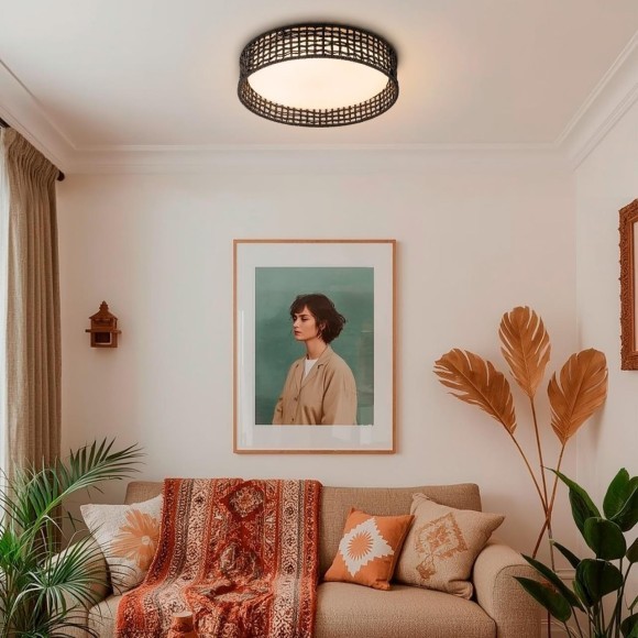 4750-4C, Потолочный светильник, D430xH100, LEDx25W, 1300LM, 3000/4000/6000K, included, remote control