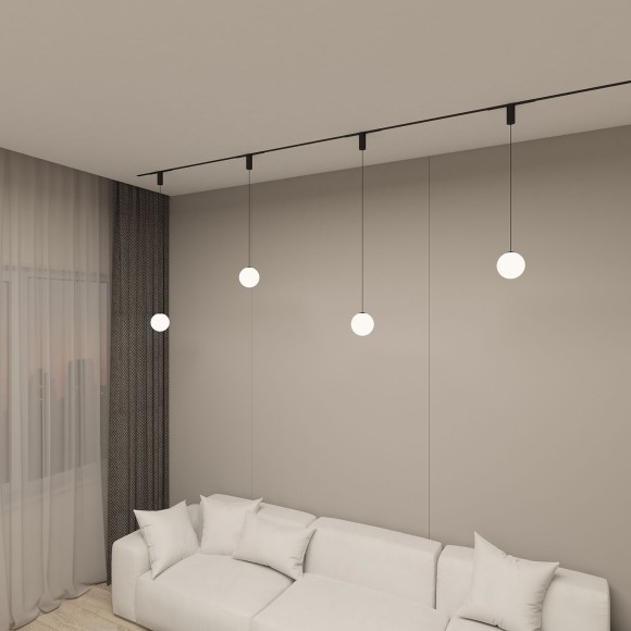 DK8052-BK Трековый магнитный светодиодный SMART (TUYA, Алиса, Wi-Fi, пам. настроек) светильник Denkirs SMART 220V CRI90+ 3000-6000К 450Лм 360° 5Вт