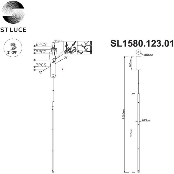 SL1580.123.01 Светильник подвесной ST-Luce Никель/Белый LED 1*18W 3200K RALIO SL1580.123.01 Светильник подвесной ST-Luce Никель/Белый LED 1*18W 3200K RALIO