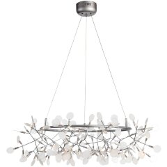 SL379.103.135 Люстра подвесная ST-Luce Серебристый/Белый LED 135*0,3W 3500K RAFINA