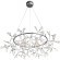 SL379.103.135 Люстра подвесная ST-Luce Серебристый/Белый LED 135*0,3W 3500K RAFINA
