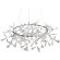 SL379.103.135 Люстра подвесная ST-Luce Серебристый/Белый LED 135*0,3W 3500K RAFINA