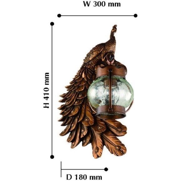 Настенный фонарь уличный Hunt 2081-1W Настенный фонарь уличный Hunt 2081-1W