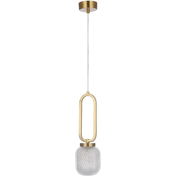Светильник подвесной Crystal Lux CAROLINA SP1 V2 BRASS 0331/201