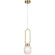 Светильник подвесной Crystal Lux CAROLINA SP1 V2 BRASS 0331/201