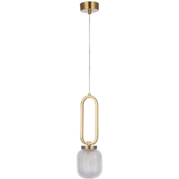 Светильник подвесной Crystal Lux CAROLINA SP1 V2 BRASS 0331/201