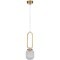 Светильник подвесной Crystal Lux CAROLINA SP1 V2 BRASS 0331/201
