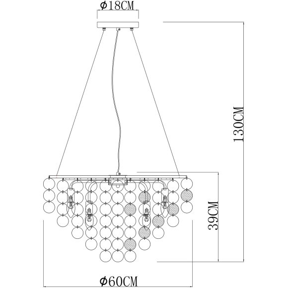Подвесная люстра Arte Lamp PIPIRIMA A4100LM-8CC