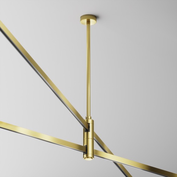 Потолочная стойка двойная поворотная Medium с перед. питания на 2 уровень Maytoni Flarity TRA158C-D1-BS Потолочная стойка двойная поворотная Medium с перед. питания на 2 уровень Maytoni Flarity TRA158C-D1-BS