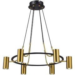 SL1215.403.06 Светильник подвесной ST-Luce Черный, Латунь/Латунь GU10 6*5W 4000K TALIA