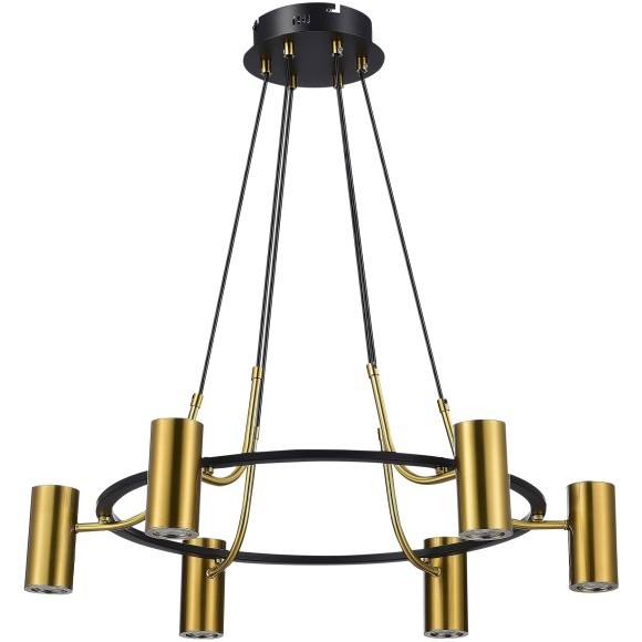 SL1215.403.06 Светильник подвесной ST-Luce Черный, Латунь/Латунь GU10 6*5W 4000K TALIA