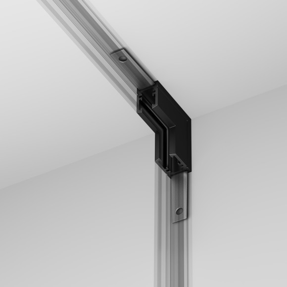 Угловой коннектор с потолка на стену для накладного шинопровода серии Maytoni Levity TRA184ICL-11B