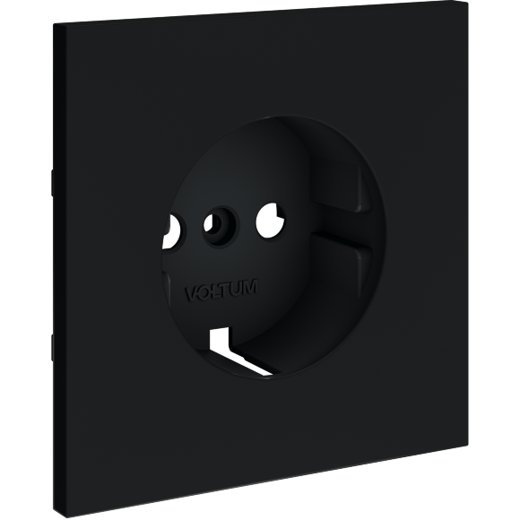 Накладка для розетки с заземлением, S70 (графит)