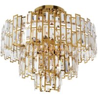 Потолочная люстра хрустальная Mintaka A1005PL-10GO