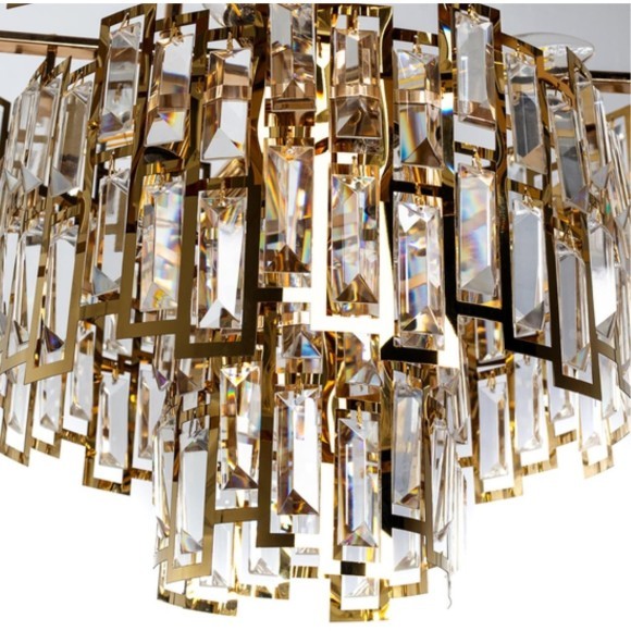 Потолочная люстра хрустальная Mintaka A1005PL-10GO