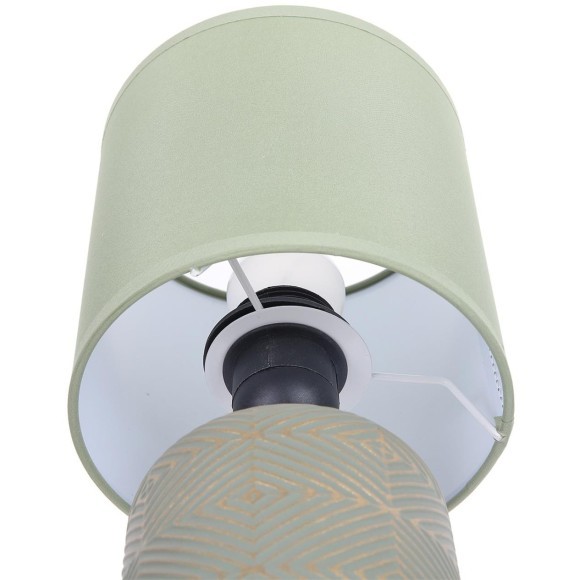 8222/1T MODERNI LN25 зеленый, керамика/текстиль Настольная лампа Е27 1*60W 220V NIANA