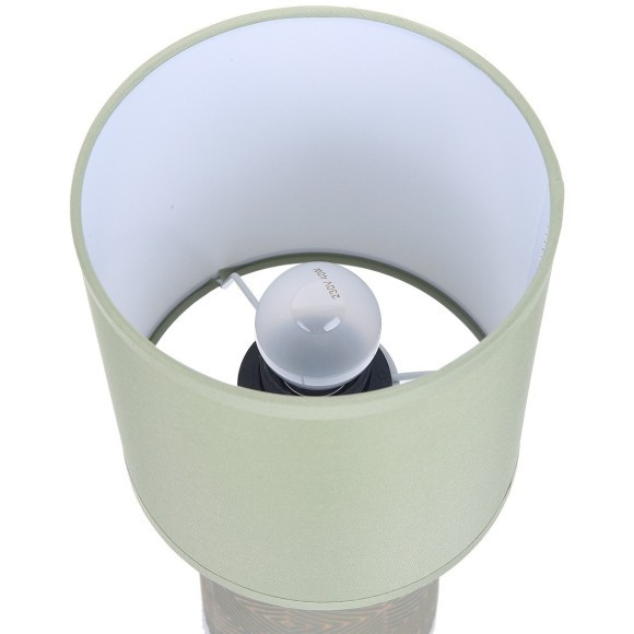 8222/1T MODERNI LN25 зеленый, керамика/текстиль Настольная лампа Е27 1*60W 220V NIANA