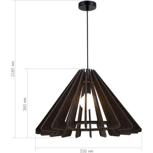 SL3002.413.01 Светильник подвесной ST-Luce Черный/Серый E27 1*60W SENTITO