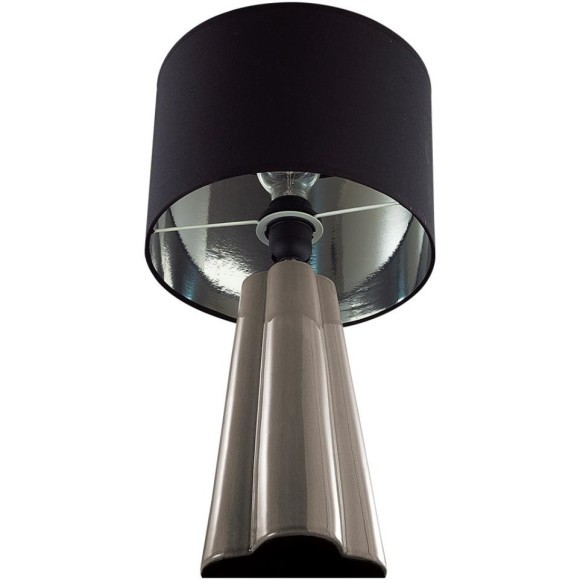 8125/1T COMFI LN25 черный/серый, керамика/текстиль Настольная лампа E27 1*60W 220V HINAMI