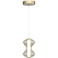 SL6136.203.01 Светильник подвесной ST-Luce золото/коньячный LED 1*6W 3000K SPINE