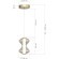 SL6136.203.01 Светильник подвесной ST-Luce золото/коньячный LED 1*6W 3000K SPINE