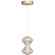 SL6136.203.01 Светильник подвесной ST-Luce золото/коньячный LED 1*6W 3000K SPINE