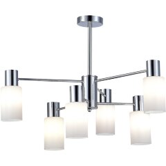 SLE1139-102-06 Светильник потолочный Хром/Белый E14 6*60W GESSI SLE1139-102-06 Светильник потолочный Хром/Белый E14 6*60W GESSI